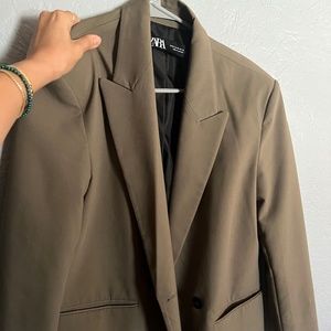 Zara Oversized Double Breasted Jacket